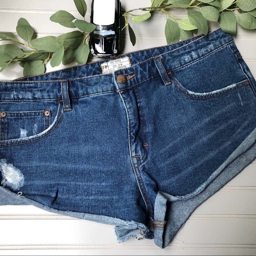 FREE PEOPLE Denim Shorts